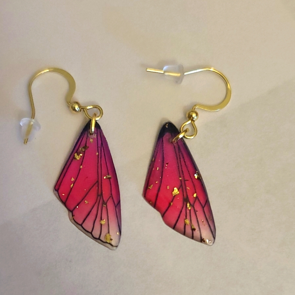 Handcrafted Mini Butterfly Wing Earrings